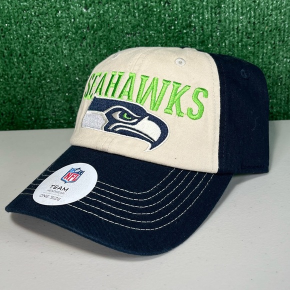NFL Seattle Seahawks Embroidered Logo‎ Adjustable Dad Hat One Size Fits Most NWT - Picture 3 of 5